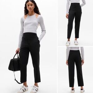 Athleta NWT Endless High Rise Pant Black Sz 6 Small Wrinkle Resistant Zip Pocket